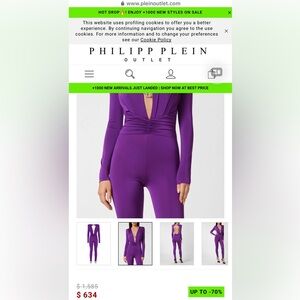 Philipp Plein
Shoulder Padded bodycon-design jumpsuit